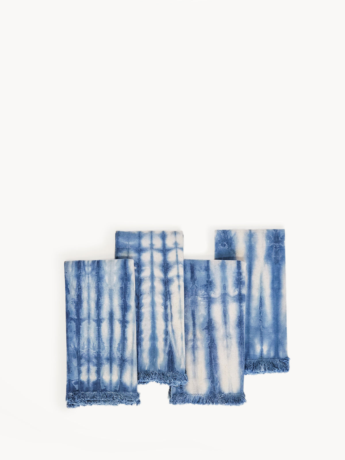 Tie‑Dye Cotton Napkin Set – Indigo Blue | Handcrafted Tableware by Korissa