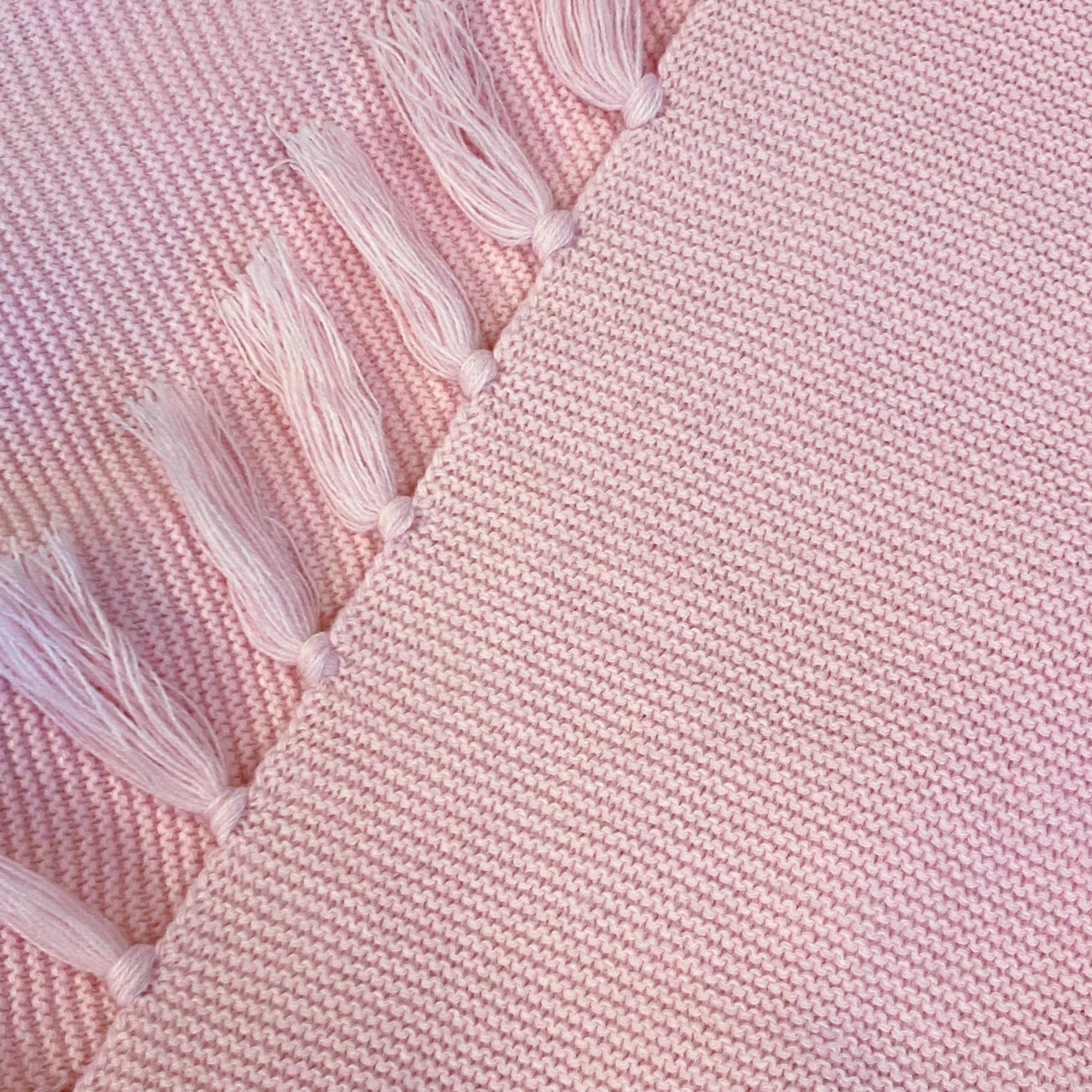 Feminine Fringe Blanket Scarf – Soft Cozy Pink | Winter Fashion Accessory by Ellison+Young