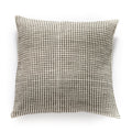 Akobo Handwoven Cushion – Dark Grey | Traditional Ethiopian Pick‑Up Weave by Sabahar