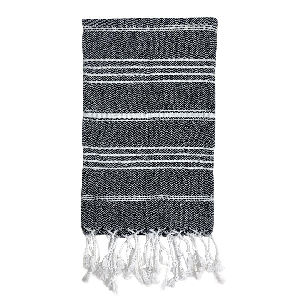 Classic Turkish Hand Towel – Soft, Quick‑Dry Cotton | Slate + Salt