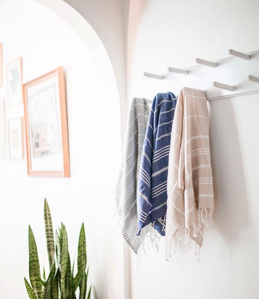 Classic Turkish Hand Towel – Soft, Quick‑Dry Cotton | Slate + Salt