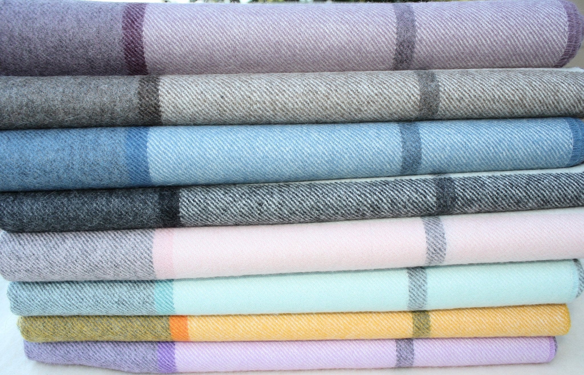 Horizon Stripe Baby Alpaca Throw – Soft Luxury Blanket | PurelyAlpaca