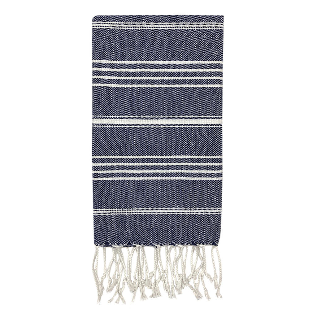 Classic Turkish Hand Towel – Soft, Quick‑Dry Cotton | Slate + Salt