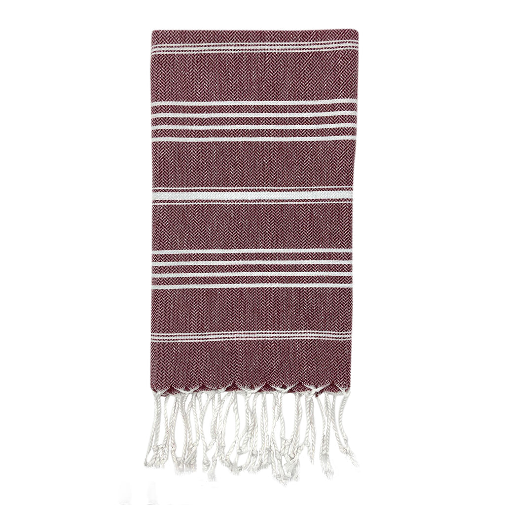 Classic Turkish Hand Towel – Soft, Quick‑Dry Cotton | Slate + Salt