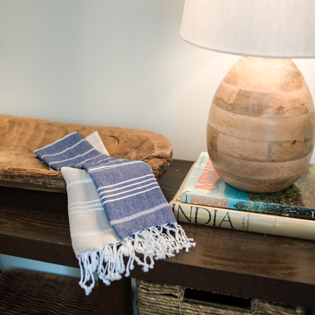 Classic Turkish Hand Towel – Soft, Quick‑Dry Cotton | Slate + Salt