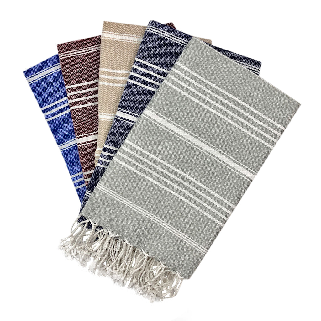 Classic Turkish Hand Towel – Soft, Quick‑Dry Cotton | Slate + Salt